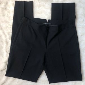 Theory SideZip Straight Black Stretch Wool 10